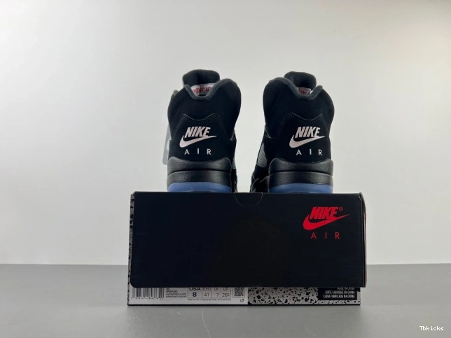 Cheap TBK Jordan Air Metallic Reimagined 5 HF3975-001 Black 0809